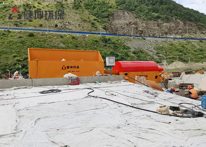 中国水电14局：砂石分离机设备安装